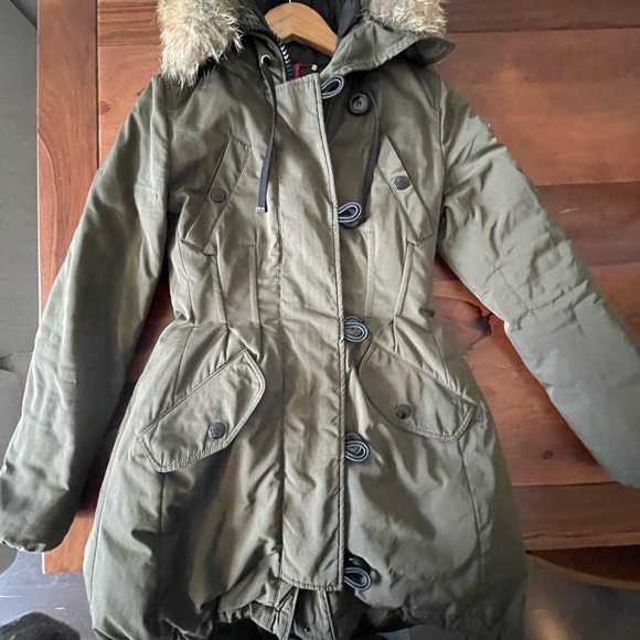 Moncler ARRIETTE Fur Trim Parka - good used condition. - Picture 2 of 16